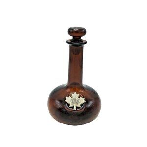McGuinness Brown Bottle Canada 9 inch Tall Cork and Glass Stopper Vintage Rare